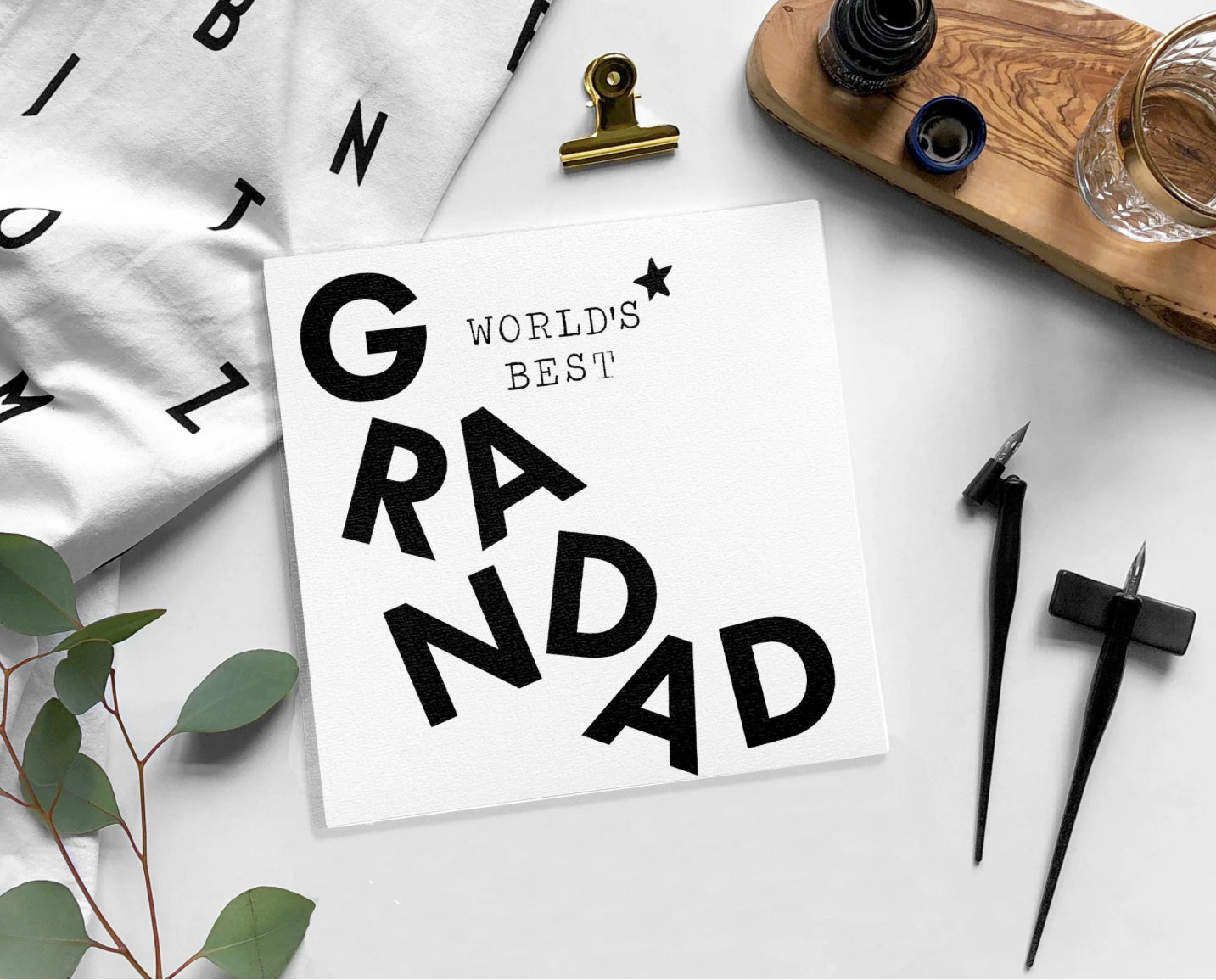 GRAMPS / GRANDAD / GRANDPA Birthday / Blank card