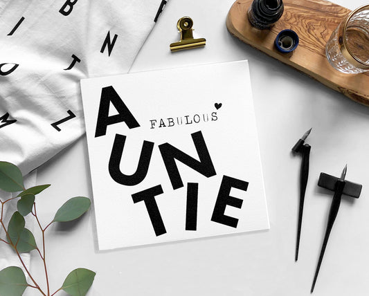 AUNTIE/ AUNTY Birthday card / Blank card