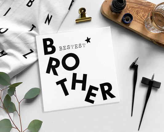 BROTHER Birthday card / Blank card