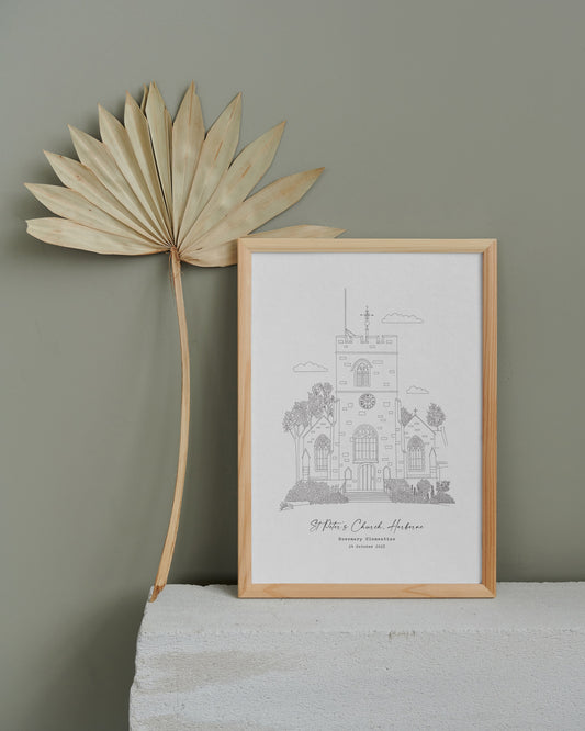 CHRISTENING / BAPTISM Gift / Print / Venue Print