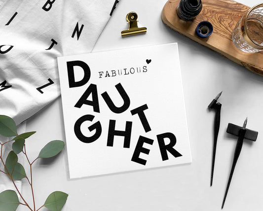DAUGHTER Birthday card / Blank card