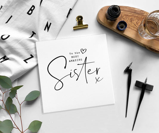 SISTER birthday card / blank card