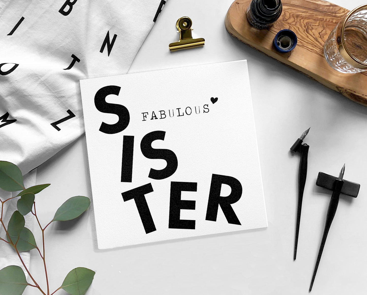 SISTER Birthday card / Blank card
