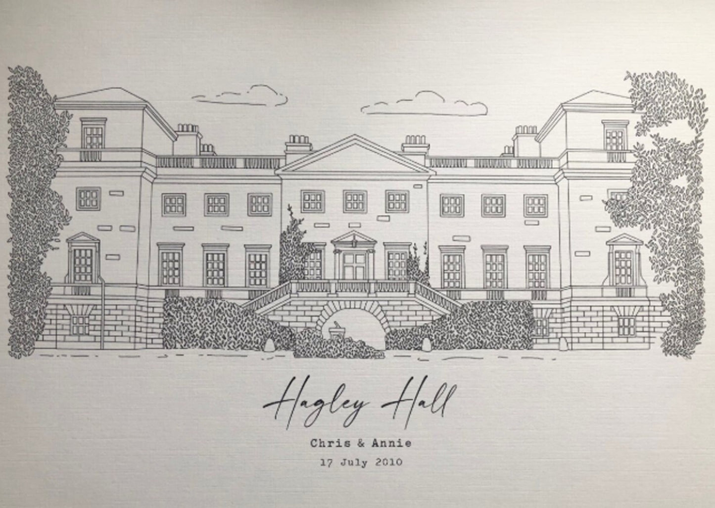 WEDDING Venue Print / Bespoke Wedding Venue Illustration