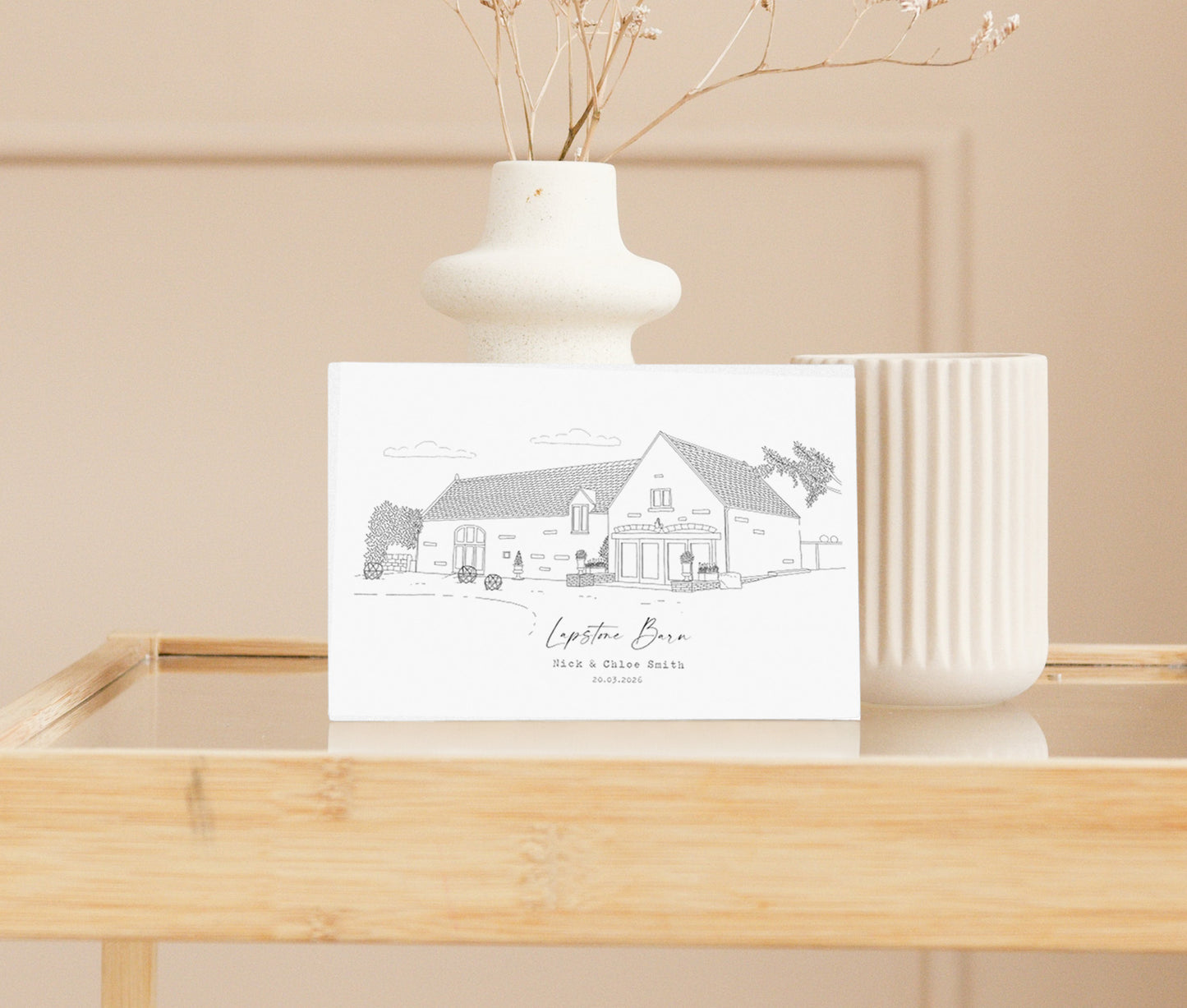 Lapstone Barn Illustration Card - Wedding Anniversary Greetings (A5)