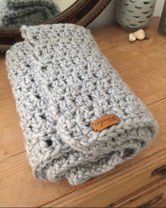 Handmade crocheted baby blanket/pram blanket-various colours