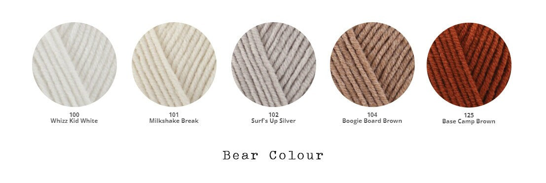 Crocheted teddy bear, personalised teddy bear, first teddy